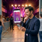 Digital event ticket in Apple Wallet — QR code valid offline, revocable remotely