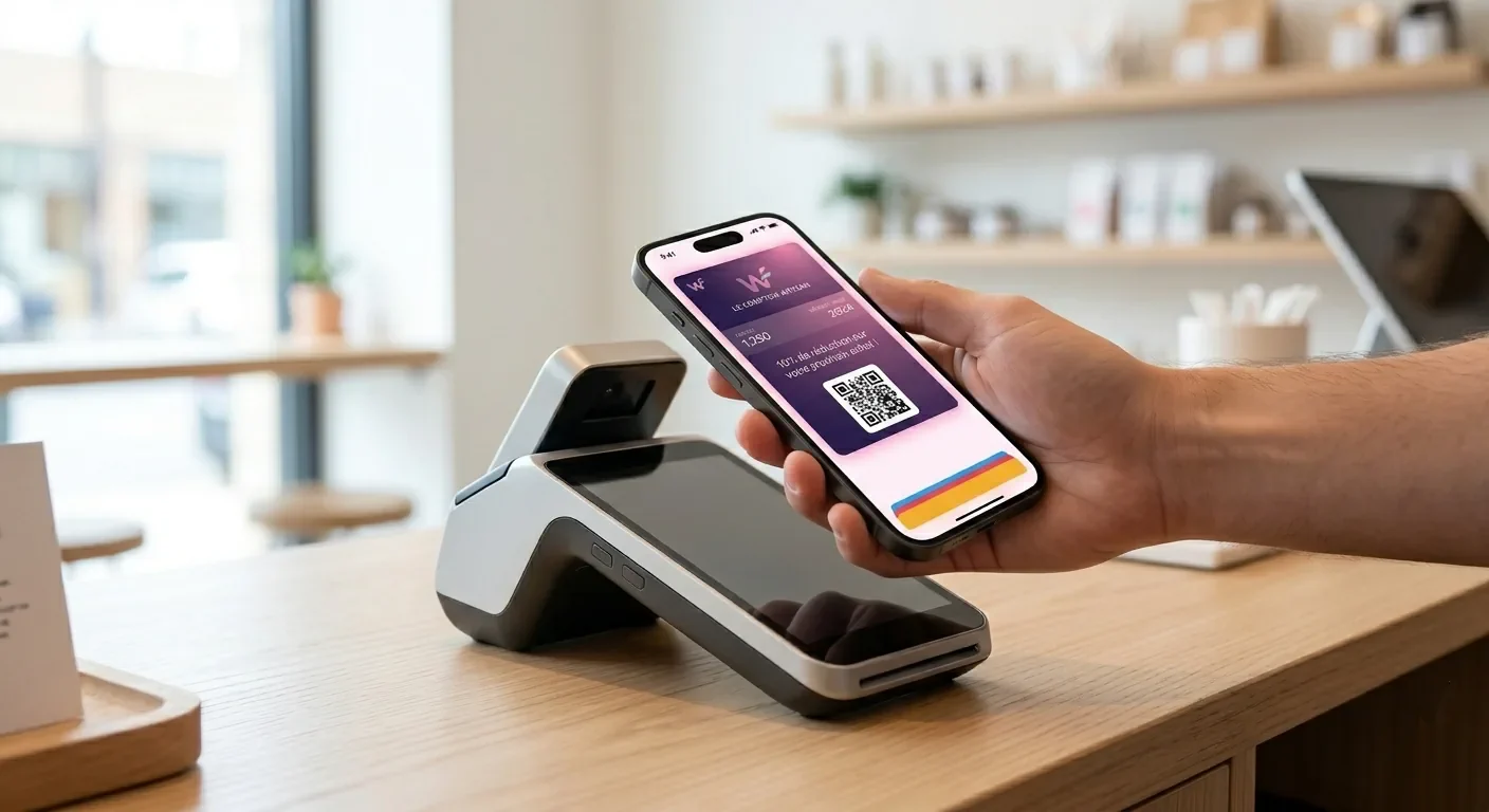 Walleett pass tapped on a payment terminal in-store